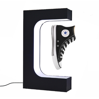Soporte de exhibición magnético de encargo del zapato que eleva y mantiene flotando que flota la rotación 360°Free
