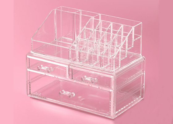 Soporte de exhibición cosmético del maquillaje de la barra de labios clara a prueba de humedad de los contenedores de almacenamiento