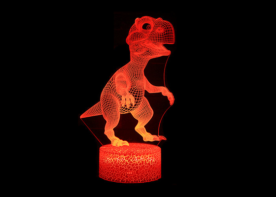 Luz de acrílico de la noche de la lámpara de la ilusión óptica de la eficacia alta 3D para la sala de estar