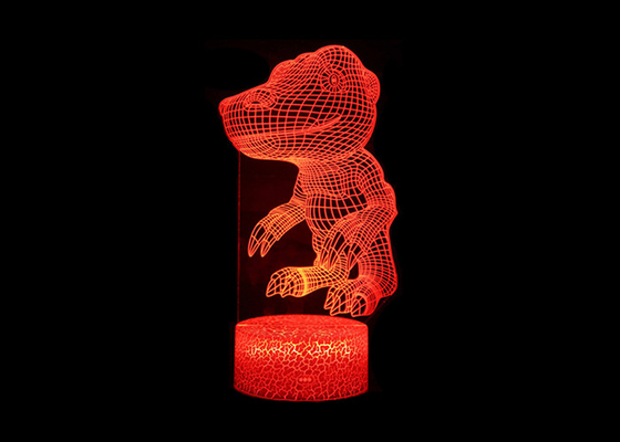 Luz de acrílico de la noche de la lámpara de la ilusión óptica de la eficacia alta 3D para la sala de estar
