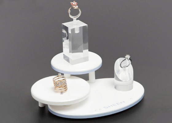 Soportes de exhibición de acrílico de la joyería de los pendientes de encargo para la exhibición de la joyería