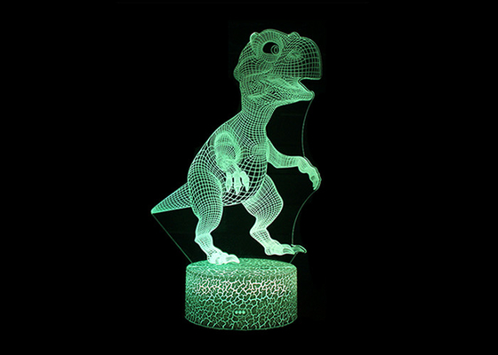 La luz de acrílico ahorro de energía 7 de la noche de 3D LED colorea destellar para la decoración de la barra