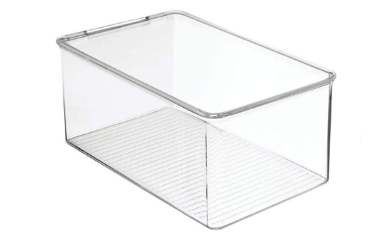 Vitrina de acrílico de la encimera de las tiendas, vitrina de acrílico del zapato del claro