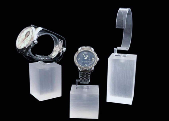 Feria profesional de acrílico de la tienda de la exposición de los soportes de exhibición del reloj del diseño moderno