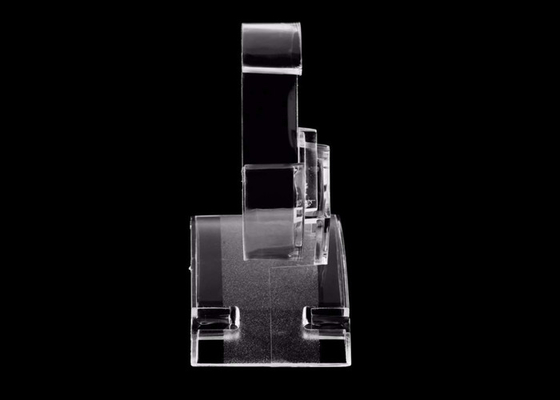 Tenedor transparente de acrílico de la demostración del soporte de exhibición del reloj de PMMA para la exhibición de la tienda