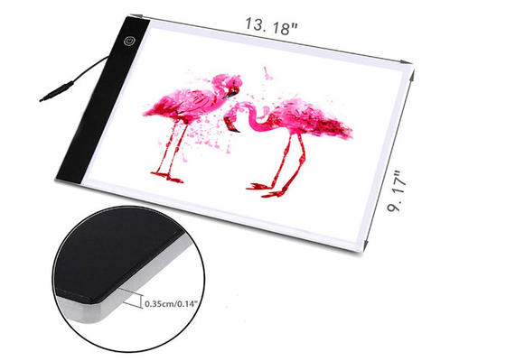 Material de trazado de trazado ultra fino del acrílico del tablero de la pintura de la caja de luz A4 LED del LED