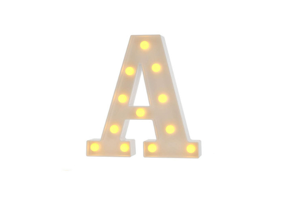 El alfabeto caliente de las letras del acrílico del blanco 3D LED enciende para arriba las letras A - Z de la decoración de la muestra