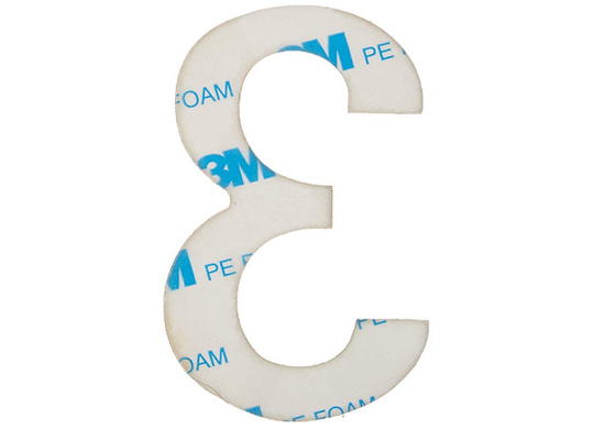 Contenga los números de la dirección de flotación del acero inoxidable que echaron a un lado 3 pulgadas con el doble de 3M cinta