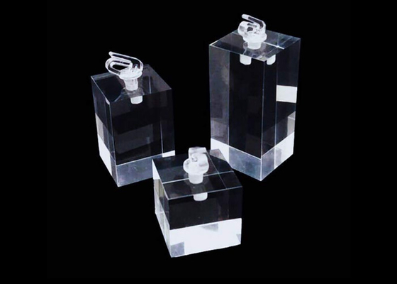Tenedor de acrílico claro de acrílico durable del anillo de los soportes de exhibición de la joyería para las tiendas