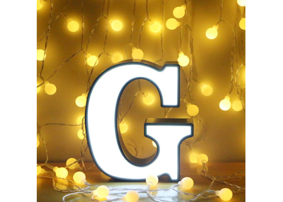La señalización iluminada la decoración casera letra luces con pilas de la noche del USB