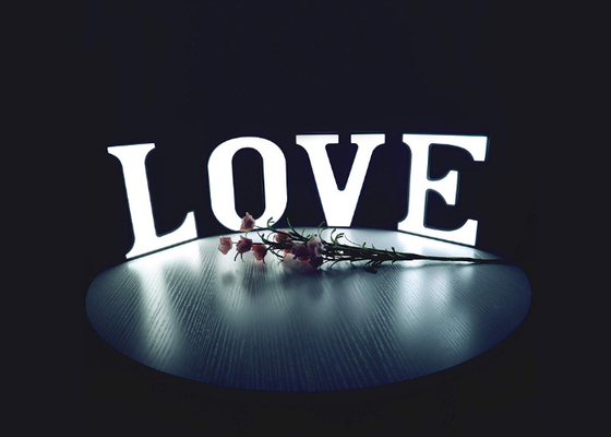 letras de canal encendidas LED de la señalización de las letras 3d para la decoración del hogar de la casa de la pared
